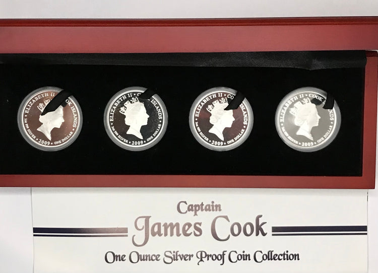 2009 Captain James Cook. 1-ounce silver Proof Coin Collection.