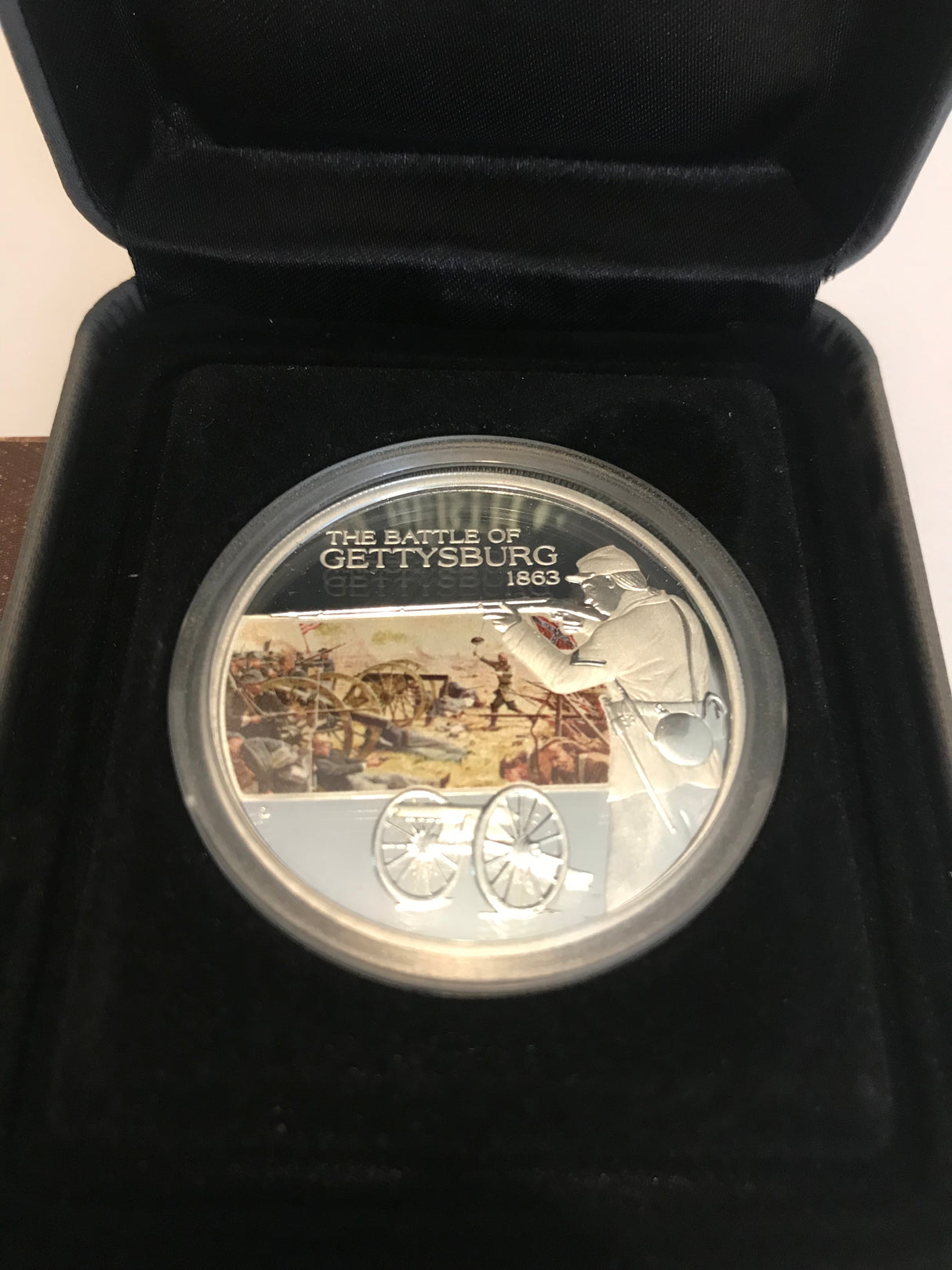 2009 $1 Famous Battles in History. Gettysburg. 1 Ounce Silver Proof Coin