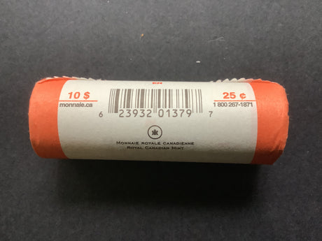 2008 25c Canadian Coloured Poppy Original Roll.