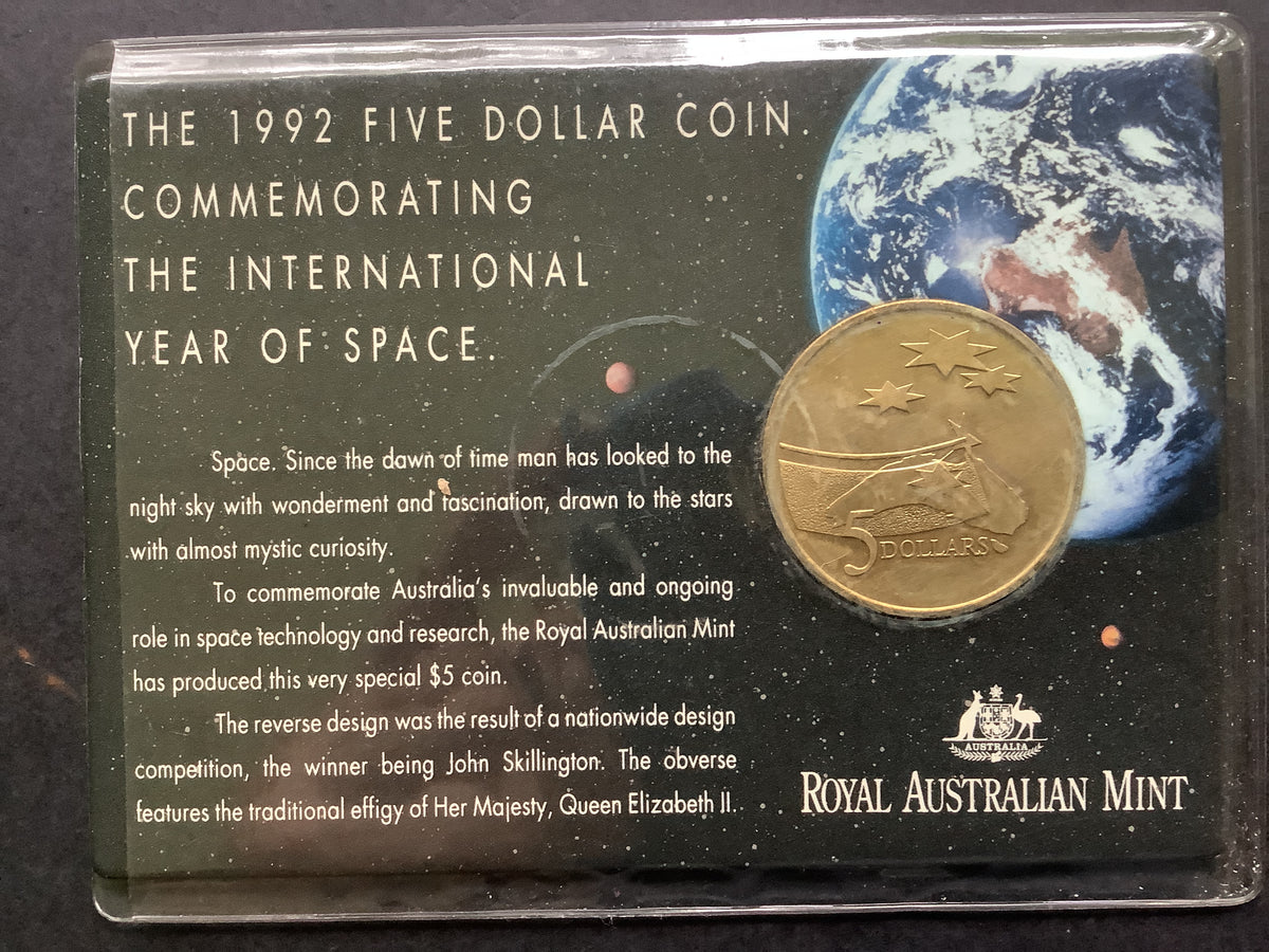 1992 $5 Commemorating The International Year of Space.