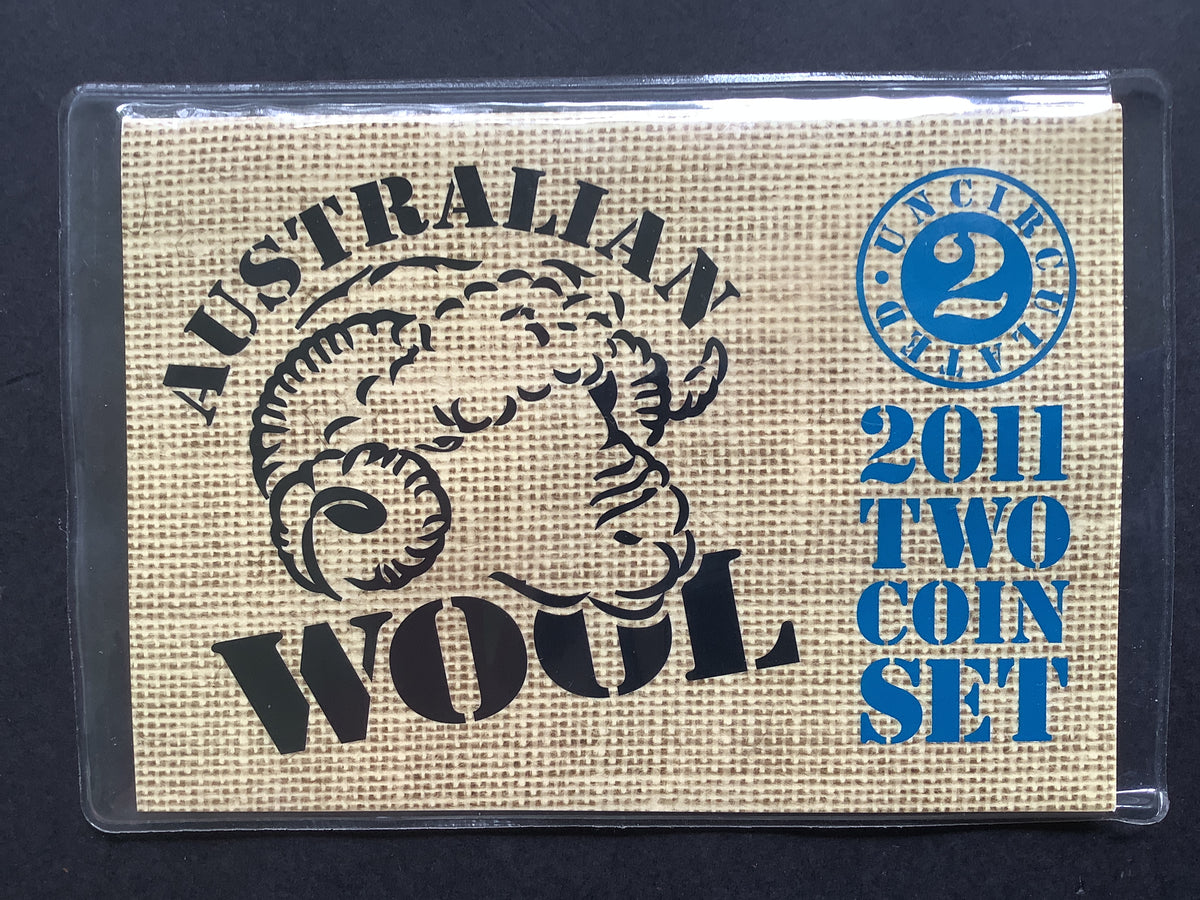 2011 Two Coin Uncirculated Set. Australian Wool.