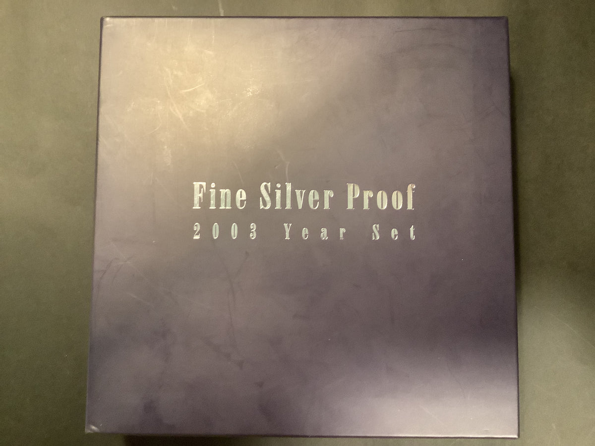 2003 Fine Silver 6 Coin Proof Set.