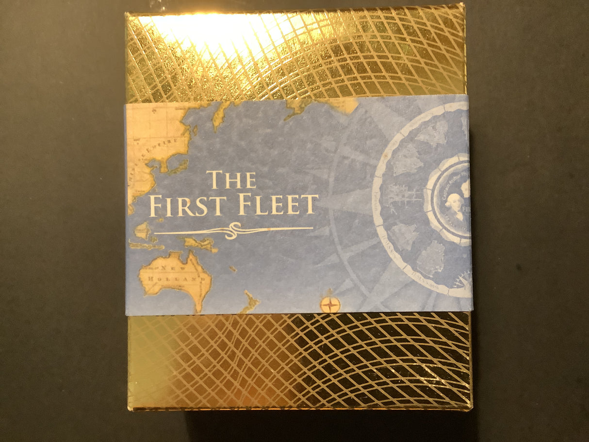 2008 $1 The First Fleet 1 Ounce Silver Proof Coin.