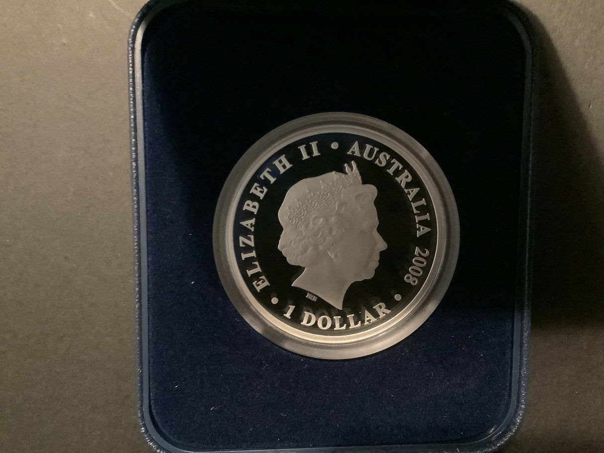 2008 $1 HMAS Sydney II 1 Ounce Silver Proof Coin