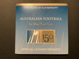 2008 $1 Australian Football 150 Years 1oz Silver Proof Coin.