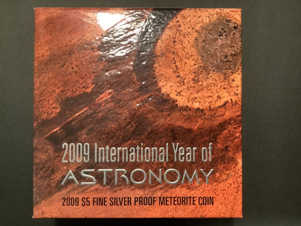 2009 $5 Fine Silver Proof Meteorite Coin. International Year