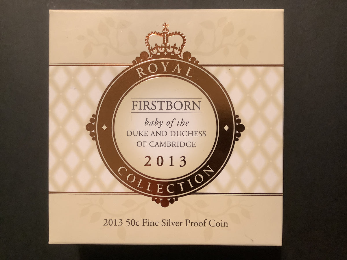 2013 50c Proof Coin. Firstborn Baby of the Duke & Duchess of Cambridge.