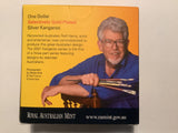 2007 Australian Artist Series $1 Selectively Gold Plated Silver Kangaroo. Rolf Harris.