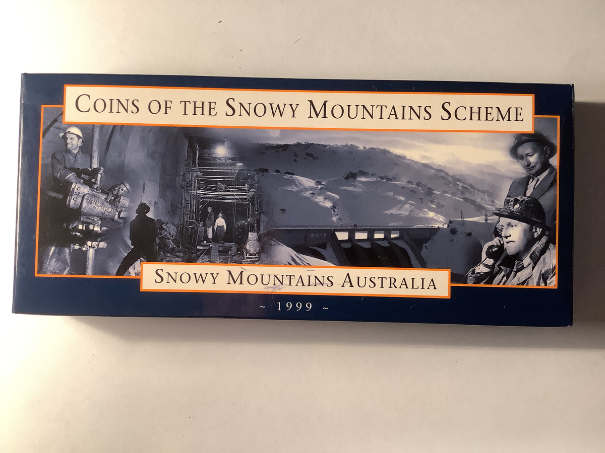1999 Coin Set Coins Of The Snowy Mountains Scheme.