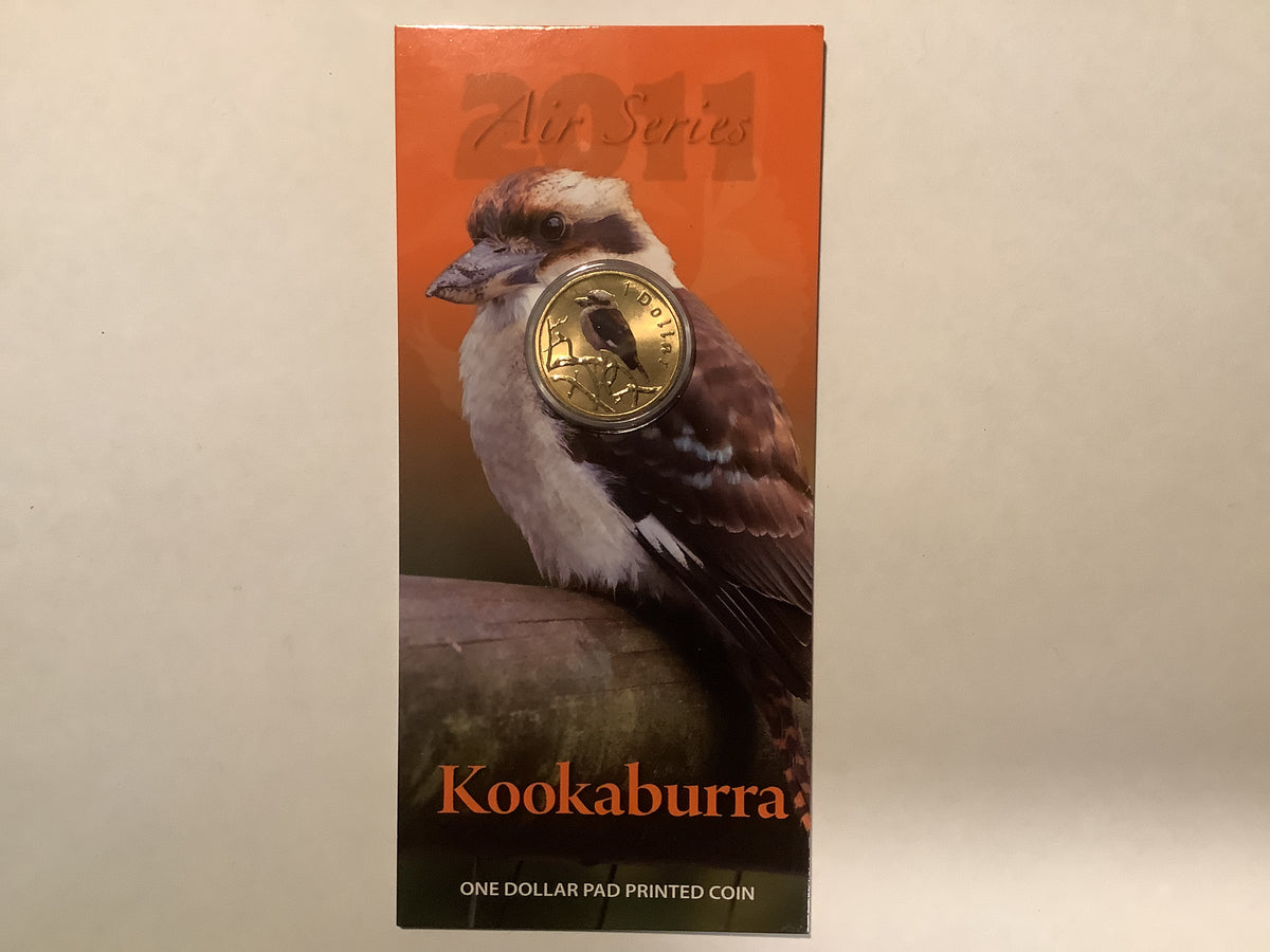 2011 $1 Pad Printed Coin Air Series: Kookaburra