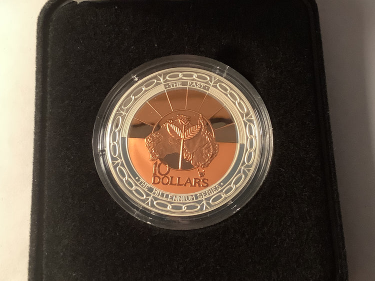 1999 $10 Millennium Coin Series: The Past.