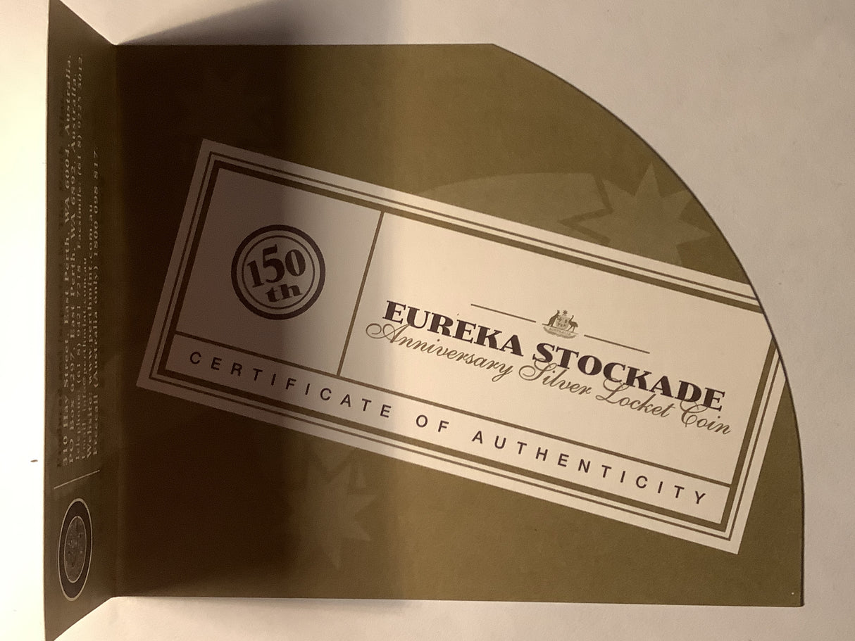 2004 $1 Eureka Stockade 150th Anniversary Silver Locket Coin