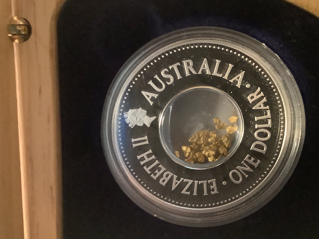 2004 $1 Eureka Stockade 150th Anniversary Silver Locket Coin
