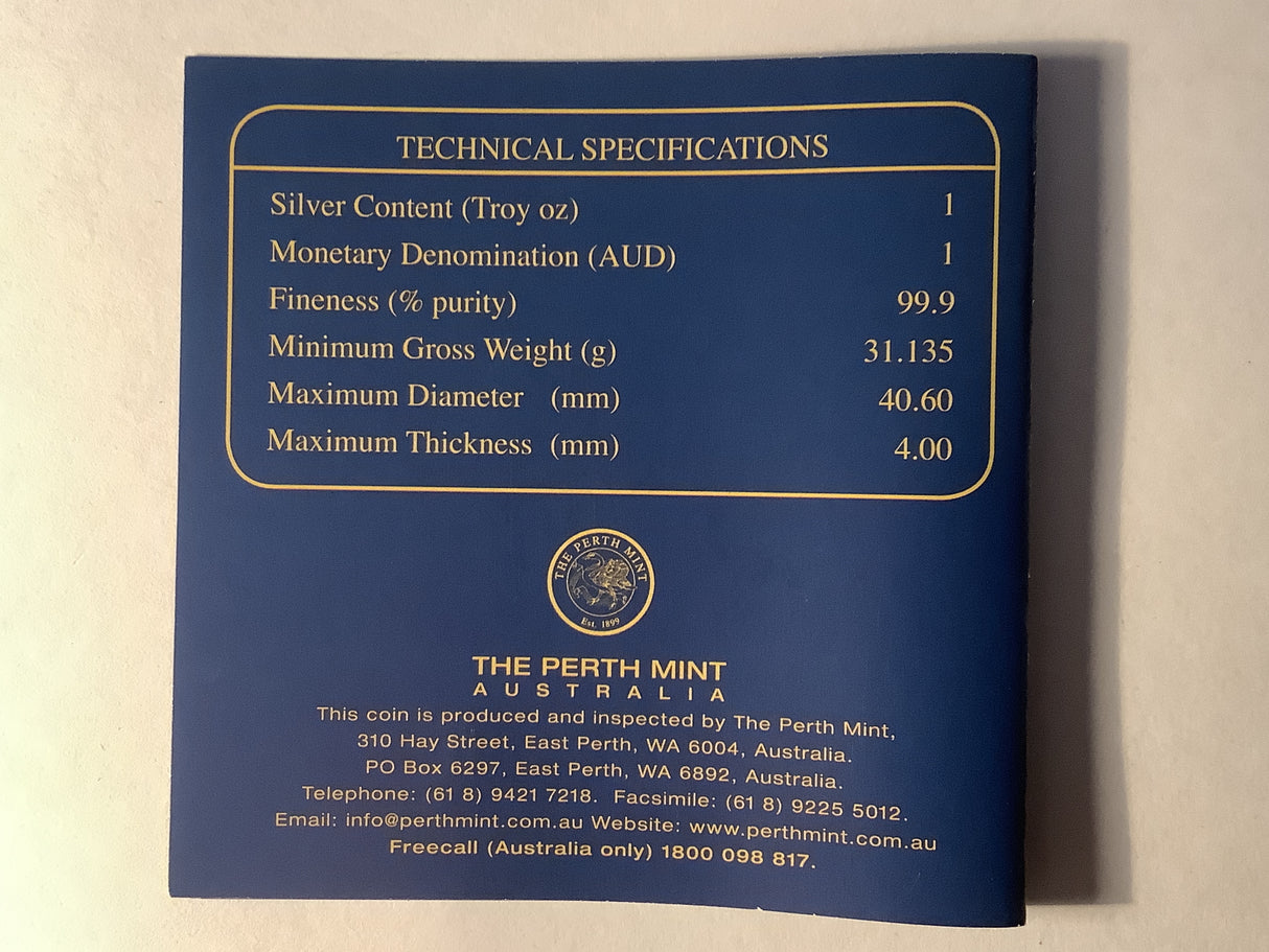 2007 $1 Silver Australian Special Air Services 50th Anniversary.