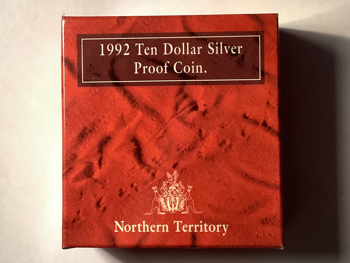 1992 $10 Silver Proof Coin. Northern Territory.
