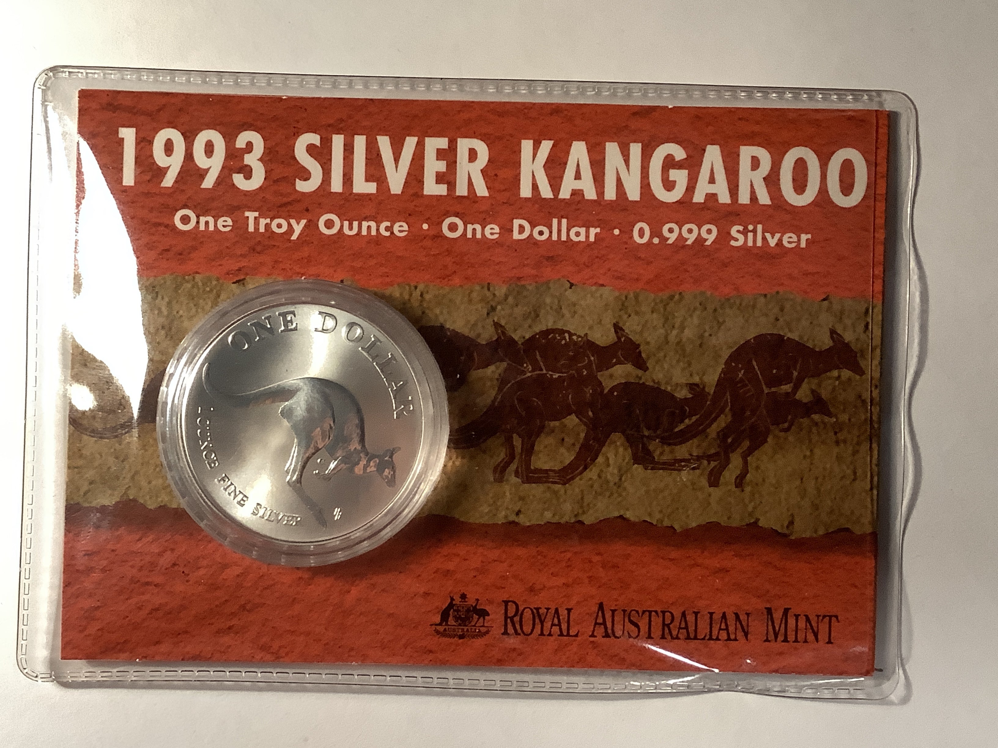 1993 $1 Silver Kangaroo. – Ensleigh Coins