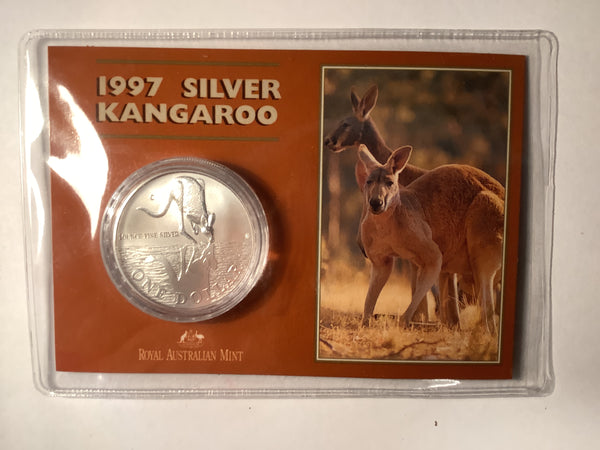1997 $1 Silver Kangaroo – Ensleigh Coins