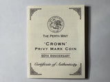 1997 $2 Silver Proof Kookaburra with Crown Privy.