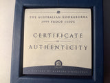 1999 $2 Silver Proof Kookaburra Silver Coin Series.