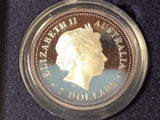 1999 $2 Silver Proof Kookaburra Silver Coin Series.