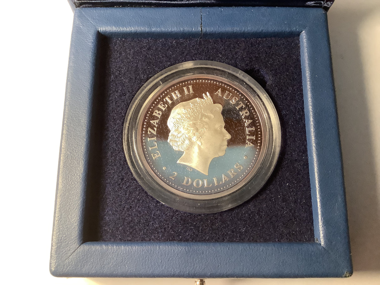 1999 $2 Silver Proof Kookaburra Silver Coin Series.