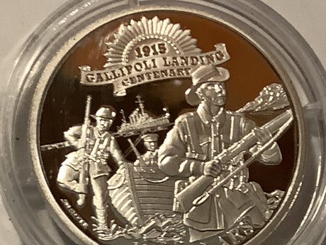2015 $10 Kiribati. Gallipoli Landing Centenary Silver Coin