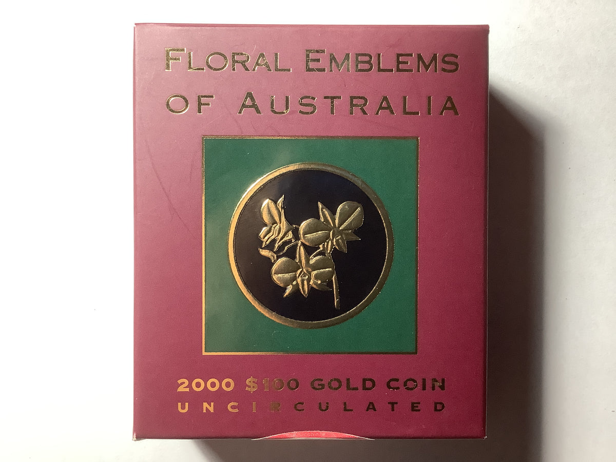 2000 $100 Floral Emblems of Australia Uncirculated Coin