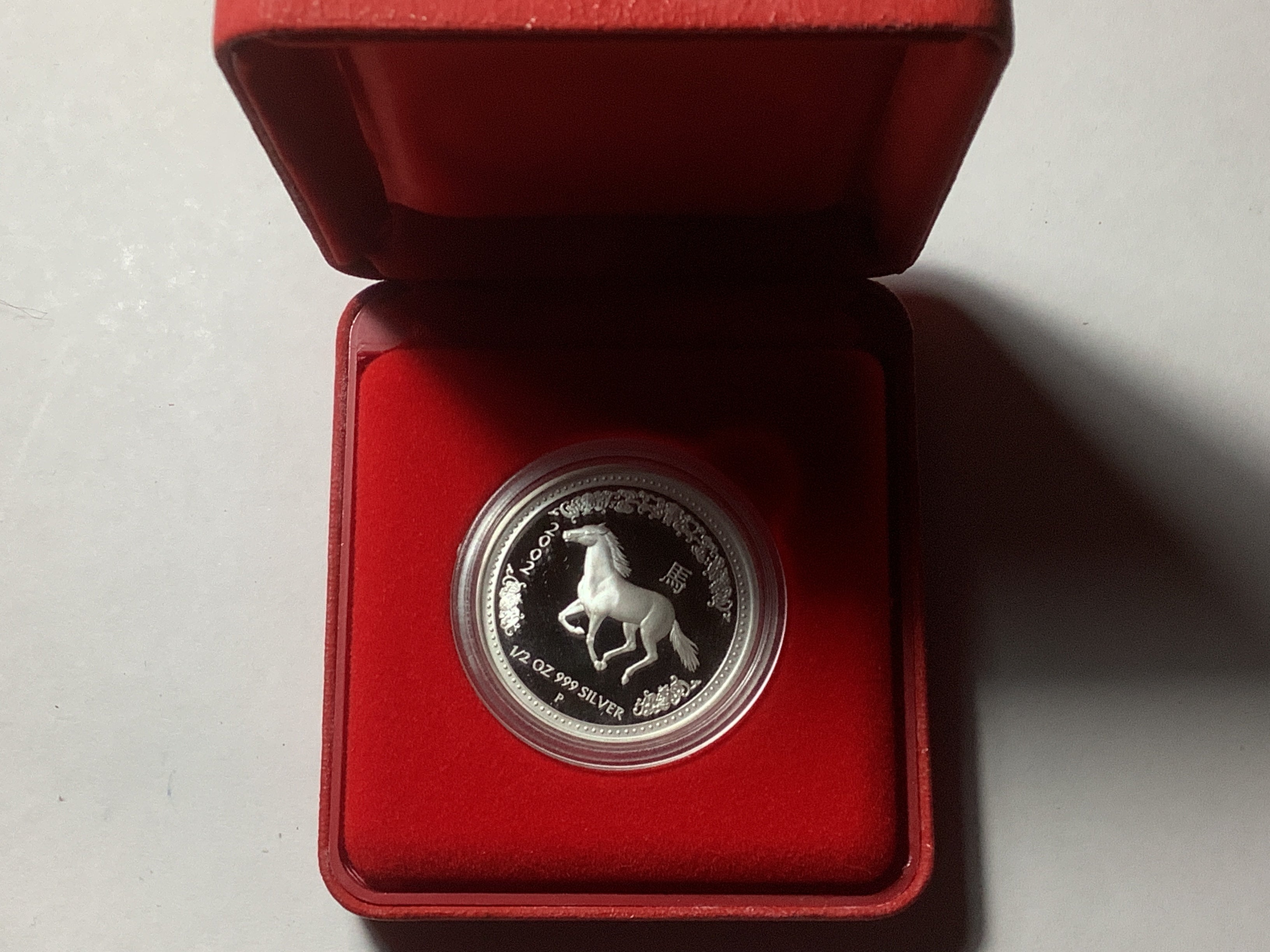 2002 1/2 ounce Year of the Horse Lunar Proof Coin – Ensleigh