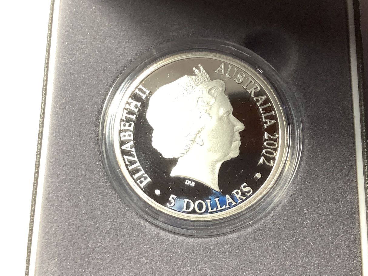 2002 $5 Fine Silver Proof Finale Coin. Year of the Outback.