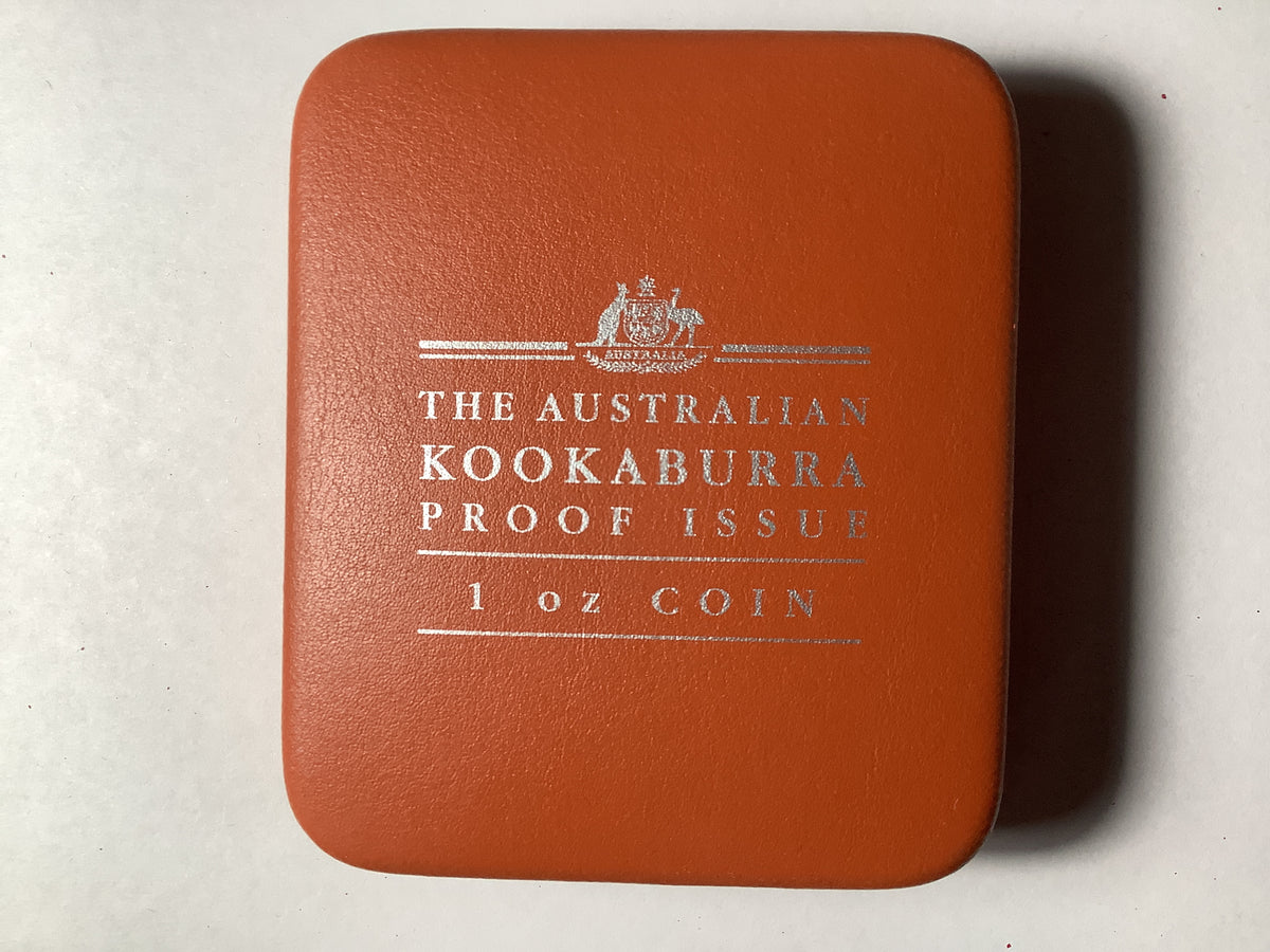 2002 $1 The Australian Kookaburra Proof Issue 1 Ounce Silver Coin.