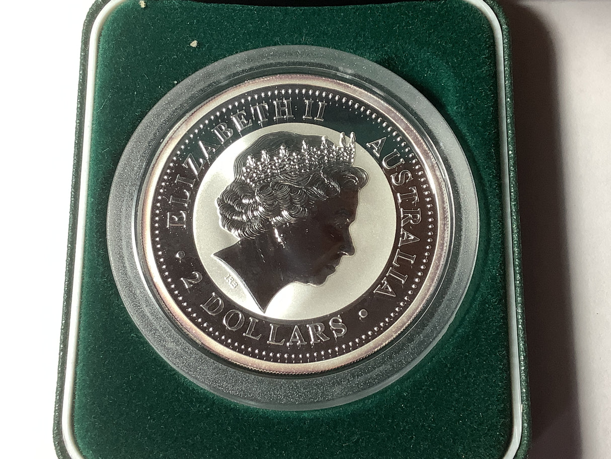 2004 $2 The Australian Kookaburra 2-ounce silver Proof Coin.