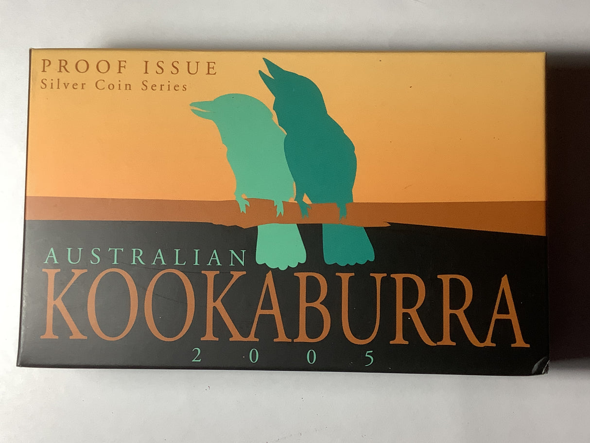 2005 Australian Kookaburra Silver Coin Series Two Coin Silver Set.