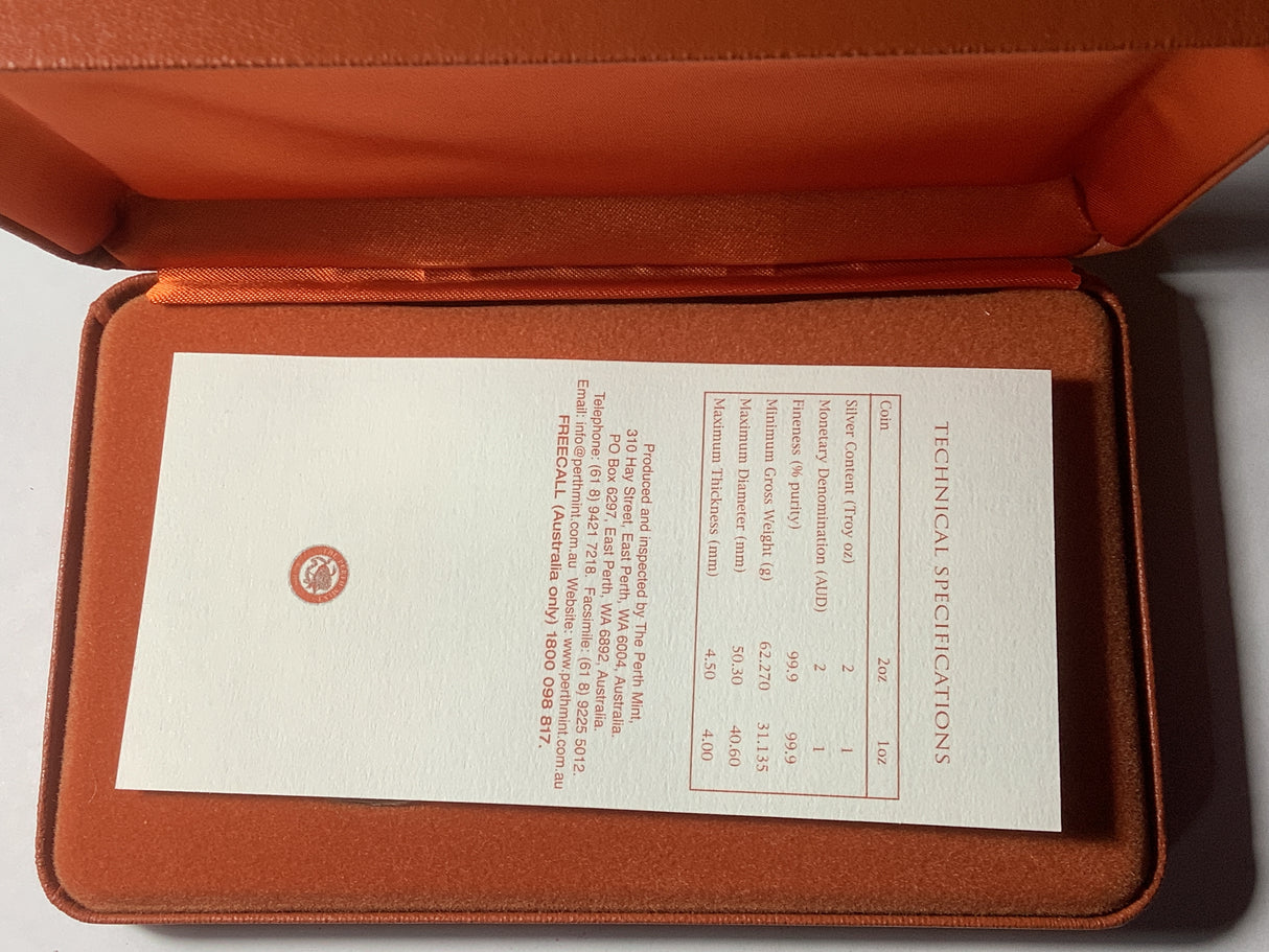 2005 Australian Kookaburra Silver Coin Series Two Coin Silver Set.