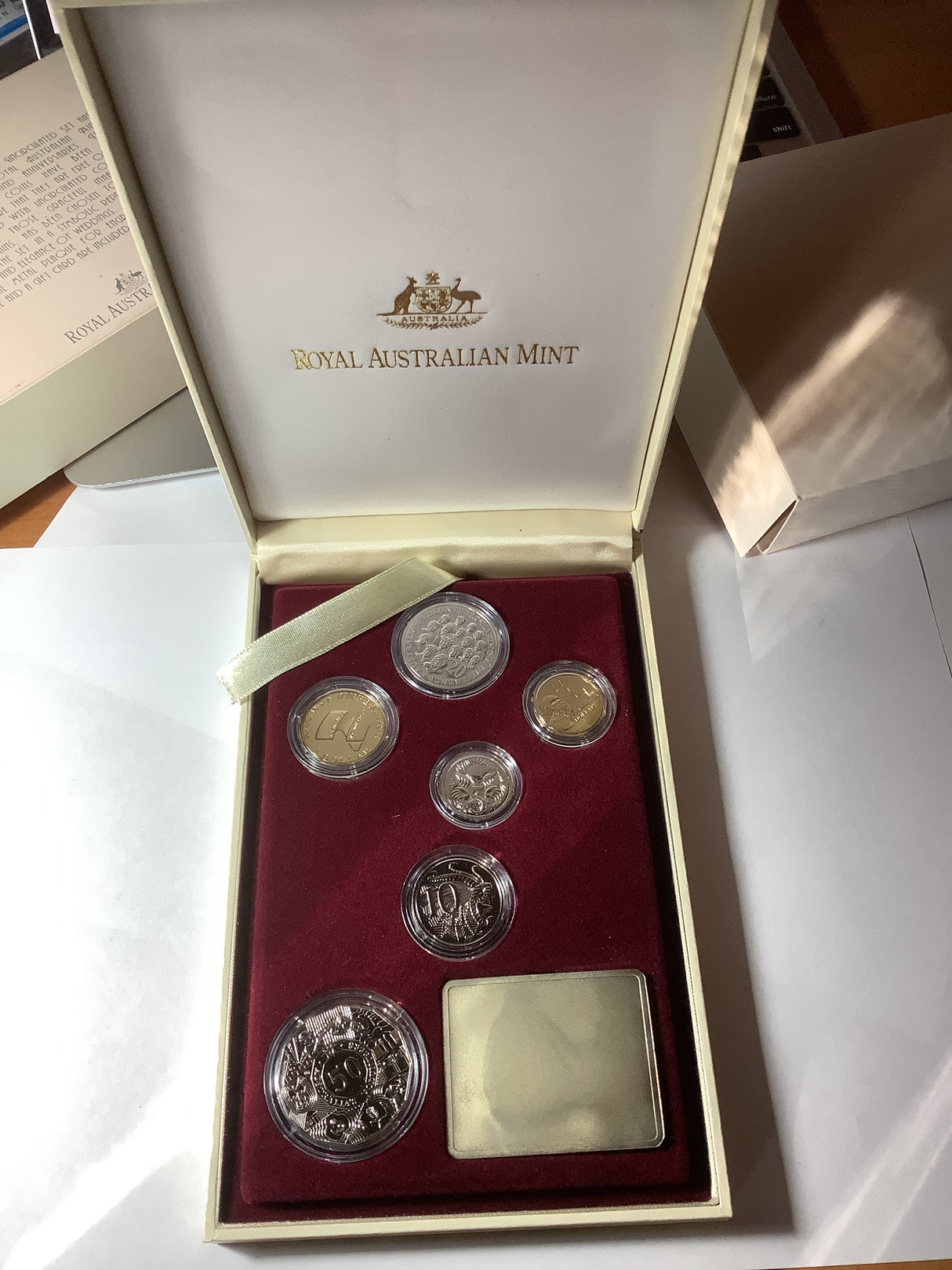 2003 Australian Wedding Uncirculated Coin Set.