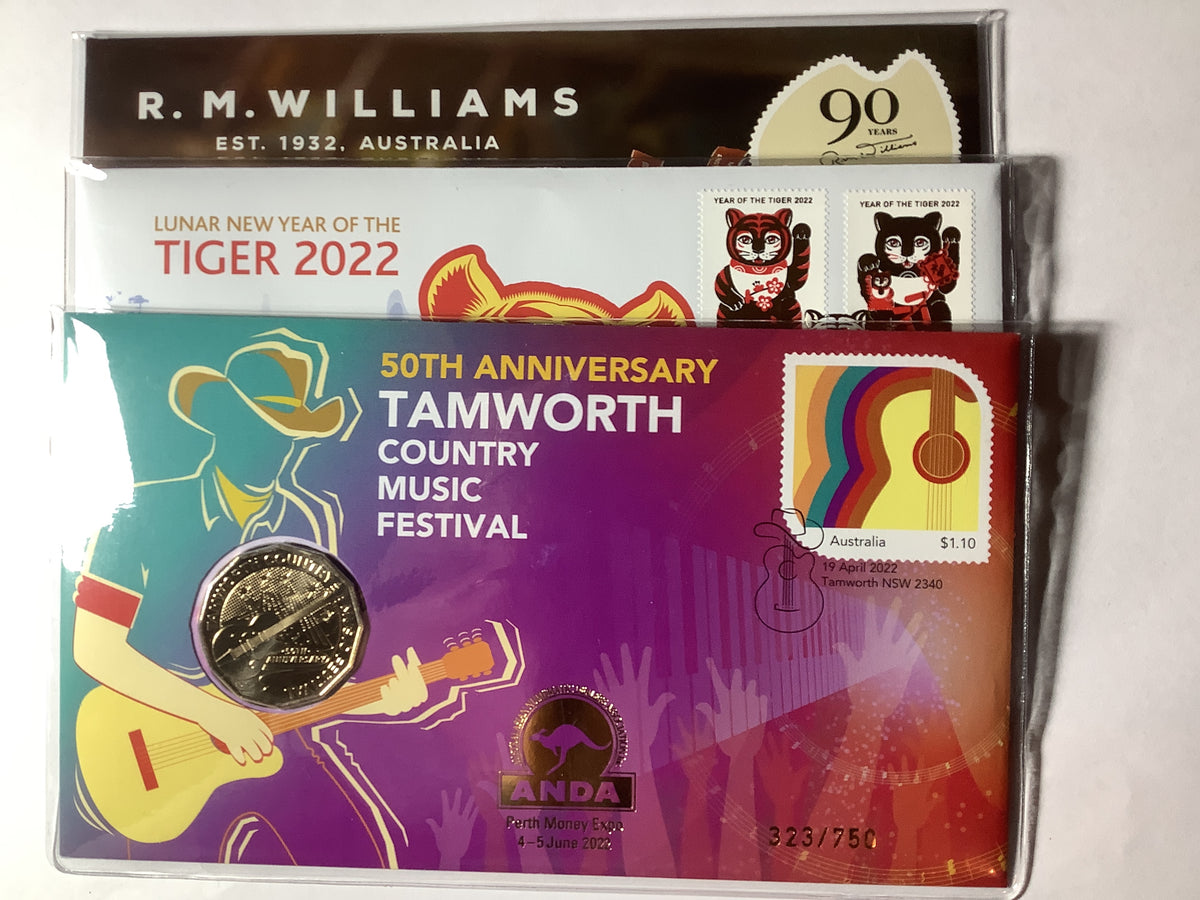2022 ANDA Perth Three PNC Set. Tamworth Festival. Year of the Tiger. R.M William