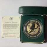 1995 Australian Kookaburra 2oz silver. World Vision Privy Mark