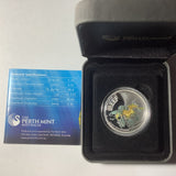 2009 Australian Sea Life The Reef Leafy Sea Dragon 1/2 ounce silver proof coin.