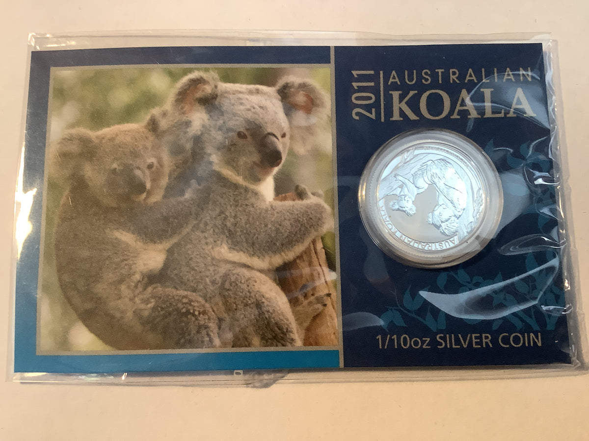 2011 10c 1/10 ounce silver Koala.