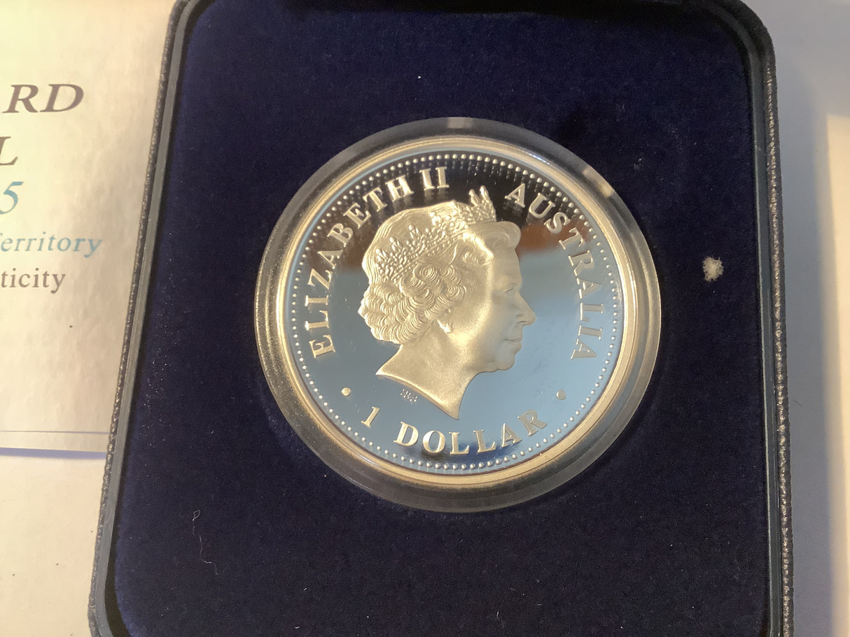 2005 $1 Silver Proof Coin. Australian Antarctic Series. Leopard Seal.