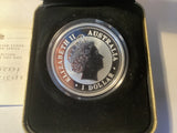 2006 $1 Year of the Dog silver proof coin. Gilded Edition.