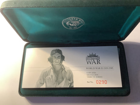 2003 Australians War. World War 2 1939-1945. Two Coin Set and Medallion Series