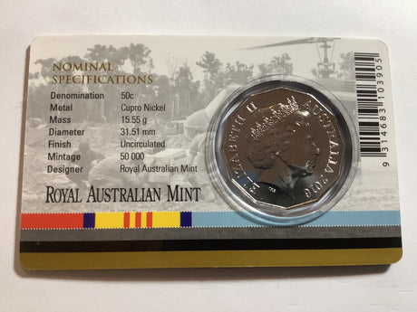 2016 50c Australia at War Vietnam War