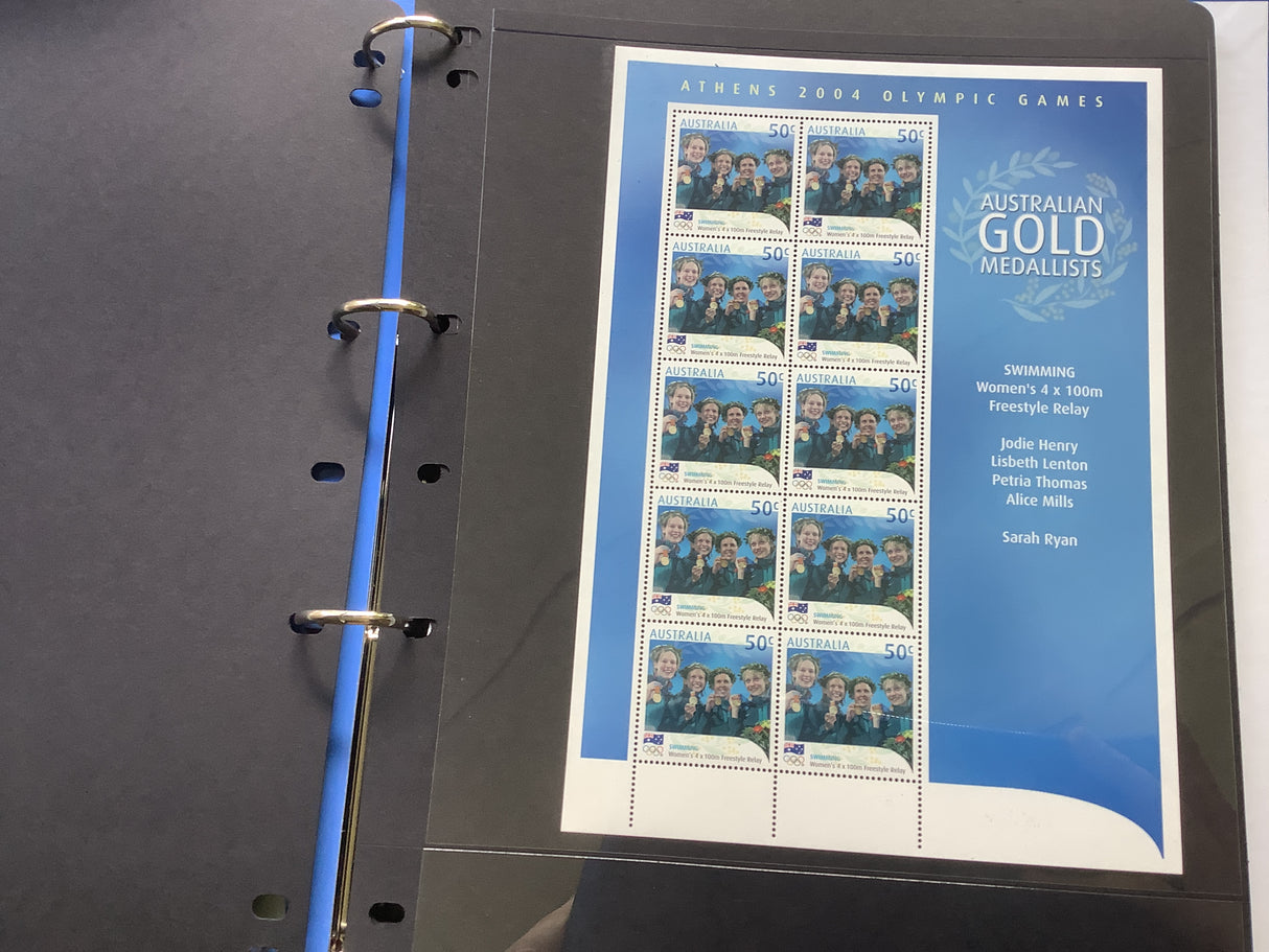 2004 Athens Olympic Games Australian Gold Medallist Stamp Album