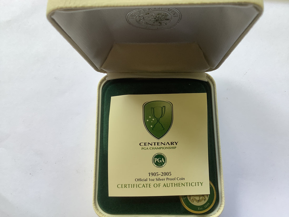 2005 Centenary PGA Championship Silver Proof Coin