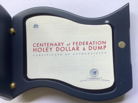 2001 Centenary of Federation Holey Dollar and Dump Silver Proof Coin