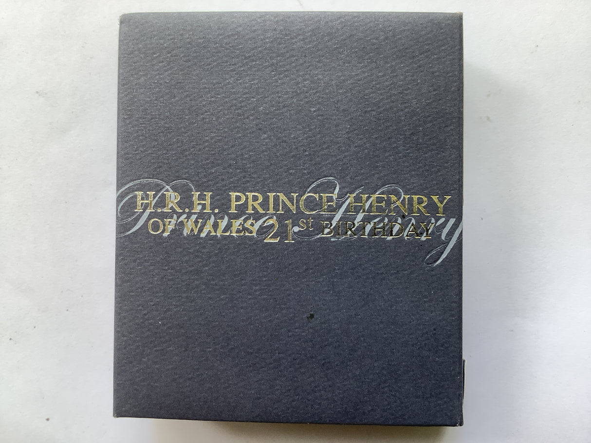 2005 H.R.H Prince Henry of Wales 21st Birthday Silver Proof Coin