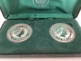 2000/2001 Two Coin 1 Ounce Kookaburra Coin Set.