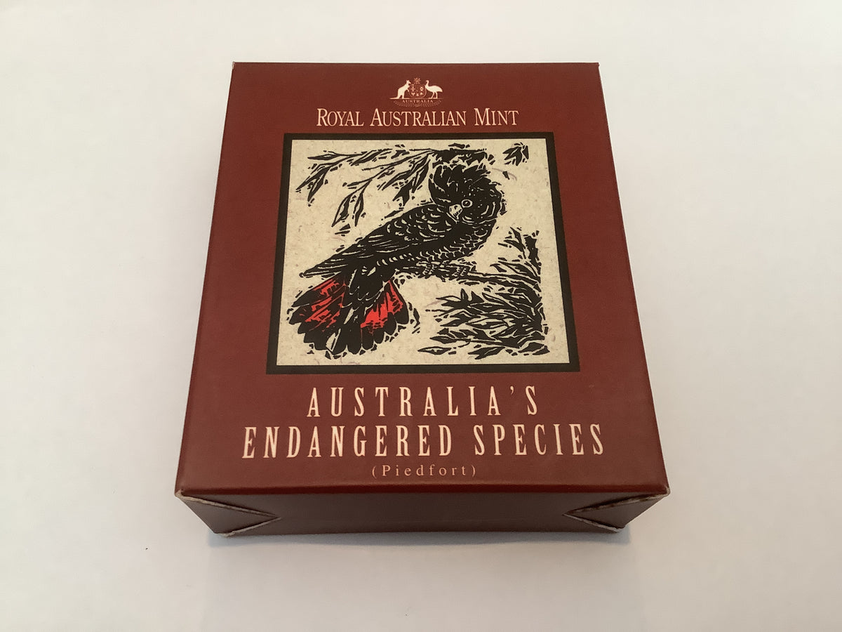1997 $10 Australia's Endangered Species. Black Cockatoo. Piedford Coin.