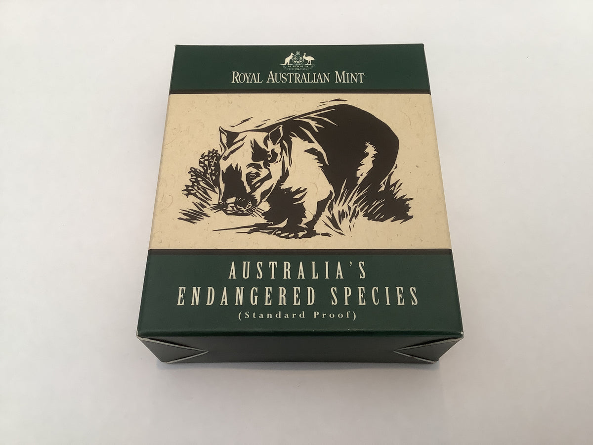 1998 $10 Australia's Endangered Species. Hairy Nose Wombat Proof