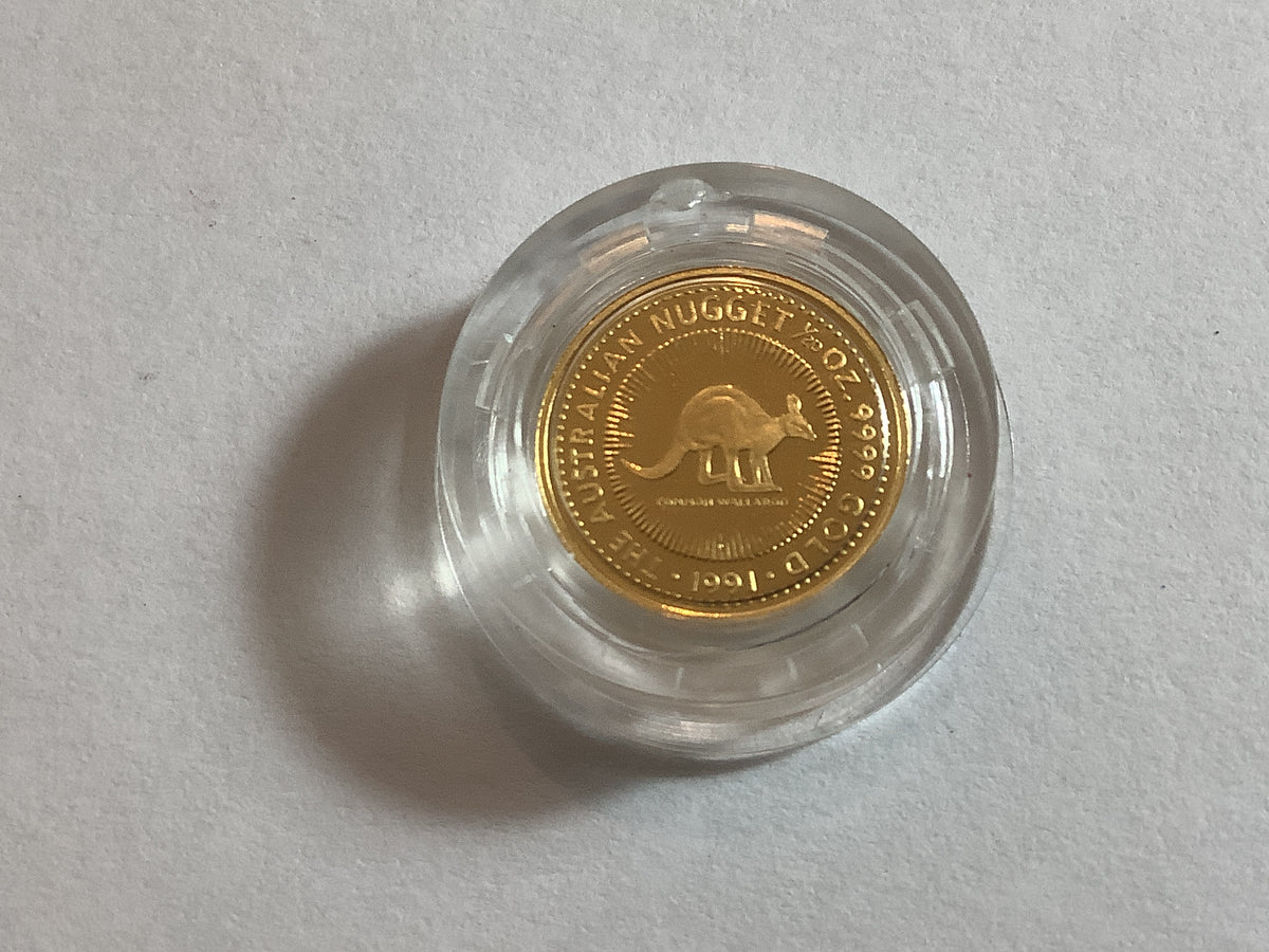 1991 $5 Gold Nugget Series 1/20 Ounce Coin.